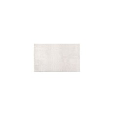 Covoras Decorativ din Imitatie de Blana Ecru cu Model Reliefat Curcubeu 150x100cm