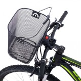 Cos metalic pentru bicicleta cu maner, demontabil, conceput pentru a fi montat