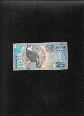 Suriname Surinam 25 gulden 2000 seria455172 foto