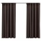 Draperii opace aspect in, carlige, 2 buc. gri taupe, 140x175 cm
