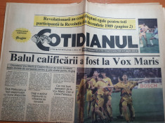 ziarul cotidianul 9 iunie 1995- romania calificata la campionatul european foto