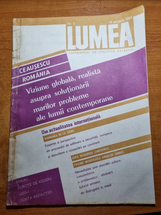 revista lumea 19 ianuarie 1989