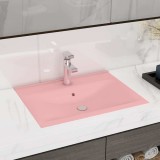 Cumpara ieftin Chiuveta baie lux orificiu robinet roz mat 60x46 cm ceramica