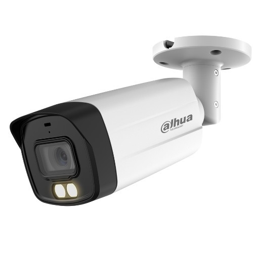 Camera de supraveghere exterior, 5 MP, Dahua HAC-HFW1509TM-A-LED-0360B-S2, Full-color, lentila 3.6mm, lumina alba 40m, microfon incorporat SafetyGuard