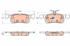 TRW GDB2037 COTEC set placute frana,frana disc