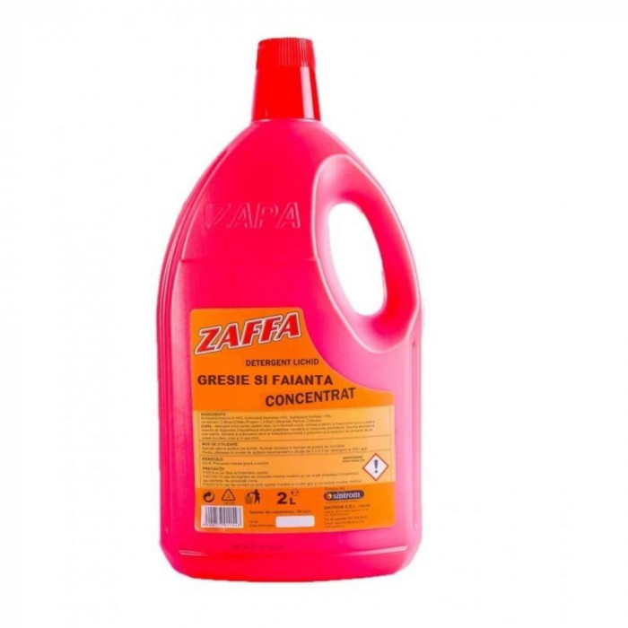 Detergent ZAFFA pentru Multisuprafete, 2 L, Parfum Floral, Detergent Lichid pentru Multisuprafete, Solutie pentru Faianta, Detergent Lichid pentru Gre