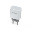 Incarcator compatibil telefon smart 18w, Detech, Mixt 5V 3.0A / 9V 2.0A / 12V 1.5A, iesire mufa mama type-c, incarcare rapida, alb