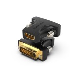 Adaptor video Vention, HDMI(M) la DVI-D(T) (24+1), rezolutie maxima 1080p la 60 Hz, conectori auriti, dublu sens, invelis PVC, negru, &quot;AILB0&quot; (timbru