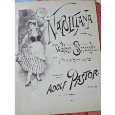 Napolitana vals serenada pentru poanoforte - Adolf Pastor partitura pentru pian
