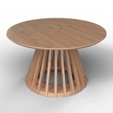 Cumpara ieftin Masuta de cafea Ennio din MDF de culoare stejar, 80/40/80 cm