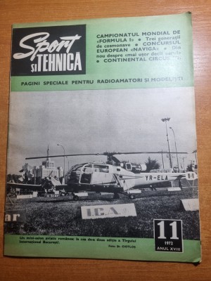 sport si tehnica noiembrie 1972-lansare decia breack,campionatul de parasutism foto