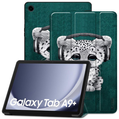 Husa Tech-Protect Smartcase pentru Samsung Galaxy Tab A9+ Plus 11.0 X210/X215/X216 Sad Cat foto