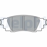 Set placute frana spate DELPHI, Toyota C-Hr ( X1 ), 10.2016-, spate; puntea spate