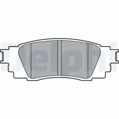 Set placute frana spate DELPHI, Toyota C-Hr ( X1 ), 10.2016-, spate; puntea spate