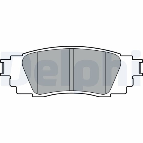 Set placute frana spate DELPHI, Toyota C-Hr ( X1 ), 10.2016-, spate; puntea spate