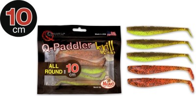 Shad Quantum 10cm Q-Paddler Power Packs Allround Mix 3x pumpkinseed chart 2x original appleseed 5buc/plic foto