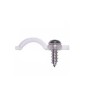 Set 10 Cleme fixare cu surub, 10mm, Transparent