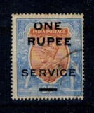 India 1925 - Oficial, Mi67 stampilat, deteriorat