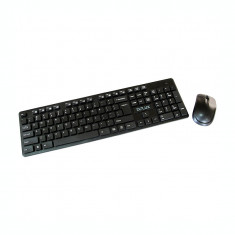 Kit tastatura si mouse Delux KA150 + M136 wireless, negru foto