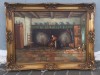 Tablou antic, ulei pe p&acirc;nză, Portrete, Realism