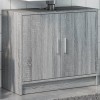 Gossi dulap de chiuveta, gri sonoma, 63x29x55 cm, lemn prelucrat