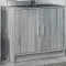 Gossi dulap de chiuveta, gri sonoma, 63x29x55 cm, lemn prelucrat