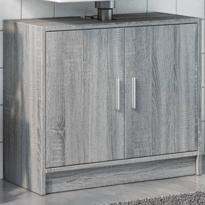 Gossi dulap de chiuveta, gri sonoma, 63x29x55 cm, lemn prelucrat
