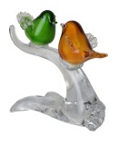 Pasarele pe o creanga-figurina din sticla Murano ROC115