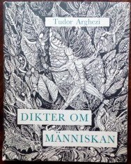 TUDOR ARGHEZI: DIKTER OM MANNISKAN(STOCKHOLM 1965/DEDICATIE trad.ARNE HAGGQVIST)