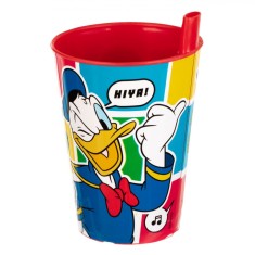 Pahar Plastic Disney, Multicolor, Capacitate 260ml, Mickey ?i Prietenii, Pai Incorporat foto