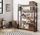 Cumpara ieftin Bibliotecă Cosmo Verde Natural 130x180x35 cm
