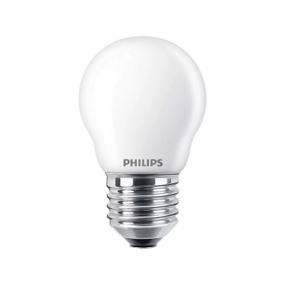 Bec LED Philips Classic, P45, 4.3 W, 2700 K, 470 Lumeni, 220 V, A++, E27 foto