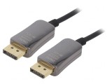 Cablu DisplayPort 1.4 Optic 20m Negru Metalic