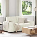 vidaXL Canapea cu 2 locuri, crem, 120 cm, catifea 4105018