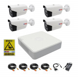 Sistem Supraveghere video 4 camere exterior 2MP 1080p IR40m DVR ,accesorii montaj SafetyGuard Surveillance, Rovision