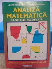 Analiza matematica. Probleme rezolvate. A. Manolache, M. Manolache. foto