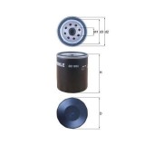 Filtru ulei VW California T5 Camper, California T6 Camper, Multivan T5, Multivan T6, Transporter T5 Motor 2.0 BiTDI, diam. 75 mm, 5 mm, OE 03L115561