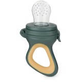 Petite&amp;Mars Silicone Food Feeder 6m+ suzetă pentru alimentare Green&amp;Ochre 1 buc