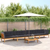VidaXL Set canapele de grădină cu perne din paleți 5 piese lemn acacia 3209505