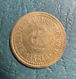 Jeton 5 Bani exploatarea padurilor arif Arges