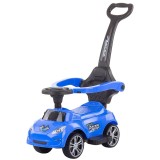 Masinuta Impins Copii Chipolino Turbo Blue cu Maner, Claxon, +3 Ani, 23kg, Jucarie Exterior