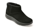 Ghete SKECHERS negre, ON-THE-GO ENCORE, din piele intoarsa