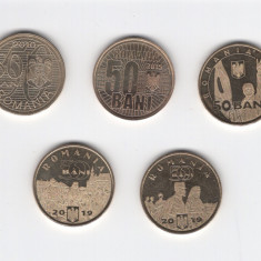 Set monede 50 bani 2010-2019 aUNC