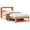 VidaXL Cadru pat fără saltea, maro ceruit, 90x190 cm, lemn masiv pin 3306058