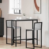 vidaXL masă Gri Sonoma 100 x 40 x 100,5 cm Lemn ingineresc și oțel 873741