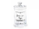 Cumpara ieftin Borcan depozitare sticla transparenta neagra &Oslash; 9 cm x 16 H