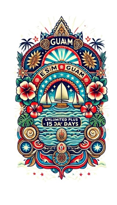 eSIM Guam, Unlimited Plus, 15 Days