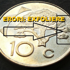 Moneda exotica 10 CENTI - NAMIBIA, anul 2012 *cod 289 = erori batere