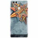 Husa silicon pentru Huawei P9 Plus, Abstract Colorful Balloon Triangles