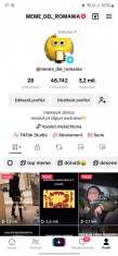 V&amp;acirc;nd cont tiktok aprox 49k urmăritori și 3.2 milioane de urmăritori foto